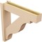 Ekena Millwork 6-in W x 26-in D x 26-in H Funston Block Rough Cedar Woodgrain TimberThane Outlooker, Primed Tan OUTUR060X26X26FST44RCPR - alternate 3